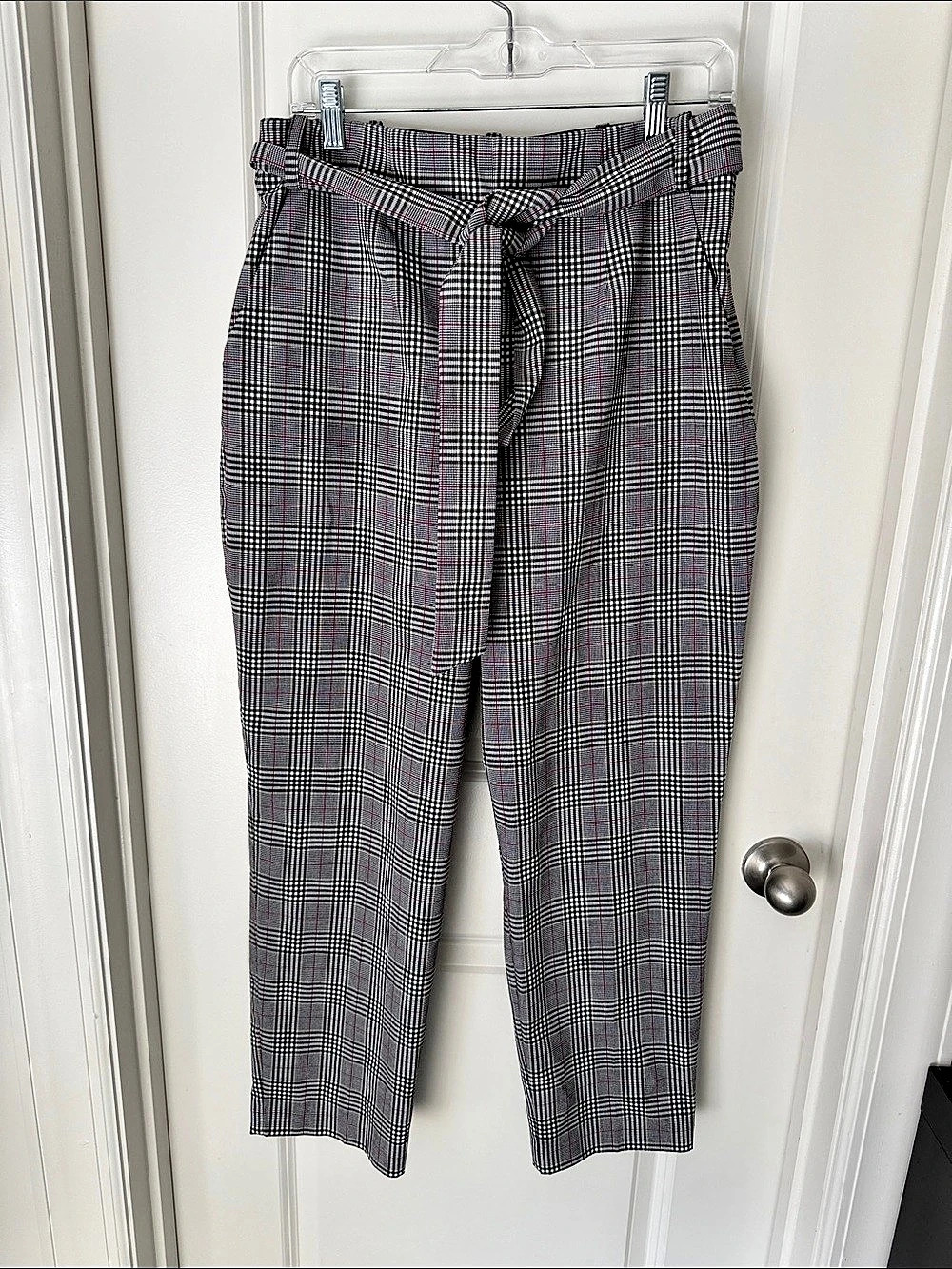 1.STATE Plaid Trousers in Gray & Pink Size 10 Like New